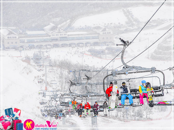 Du lịch Hàn Quốc 2018 trải nghiệm trượt tuyết giá tốt từ Tp.HCM